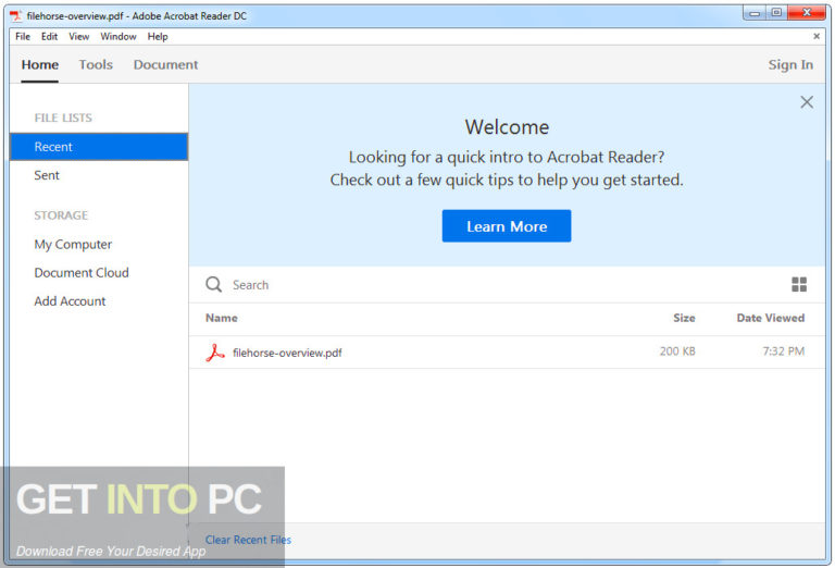 Adobe Acrobat Reader DC 2020 Latest Version Download GetintoPC