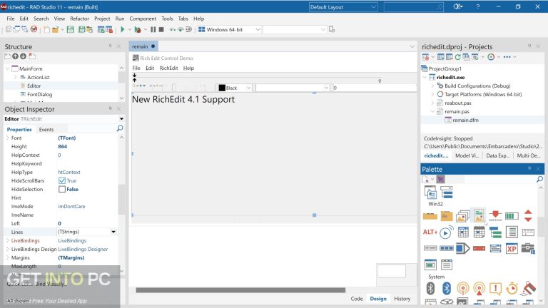 Embarcadero RAD Studio Alexandria Architect Full Offline Installer Free Download GetintoPC