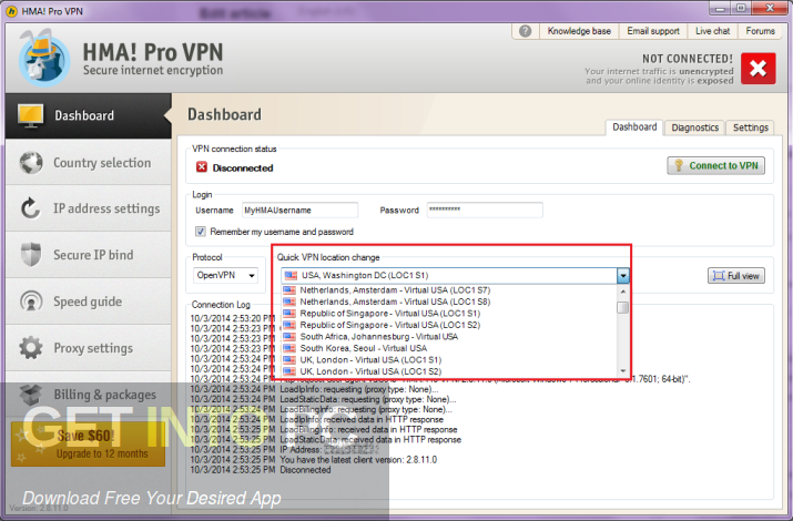 HMA Pro VPN 2019 Free Download GetintoPC