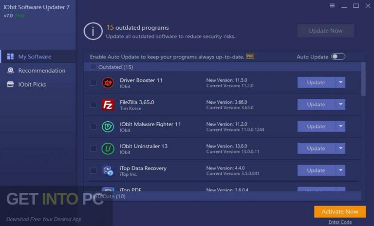 IObit Software Updater Pro 2024 Direct Link Free Download GetintoPC