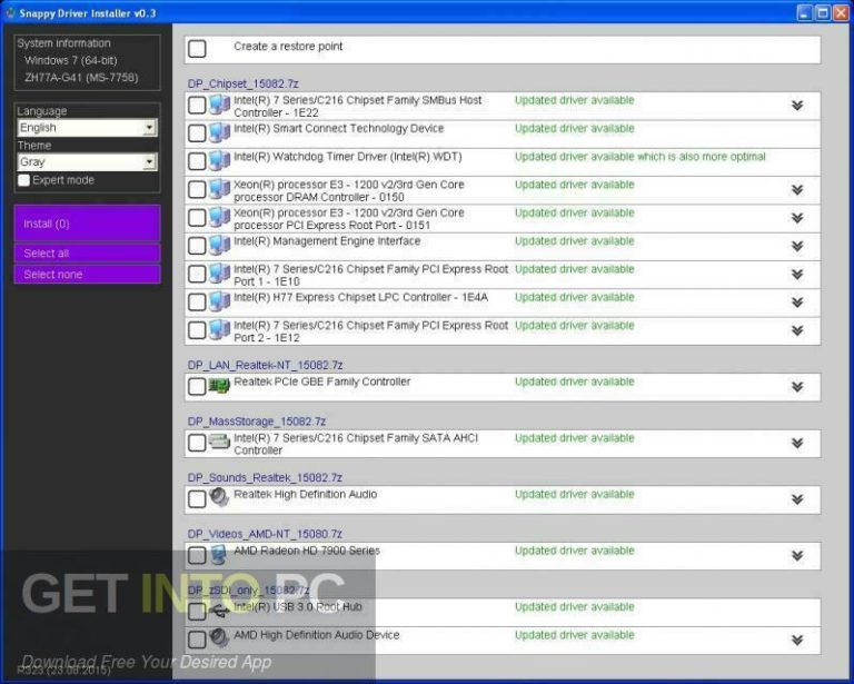 Snappy Driver Installer 2021 Offline Installer Download GetintoPC
