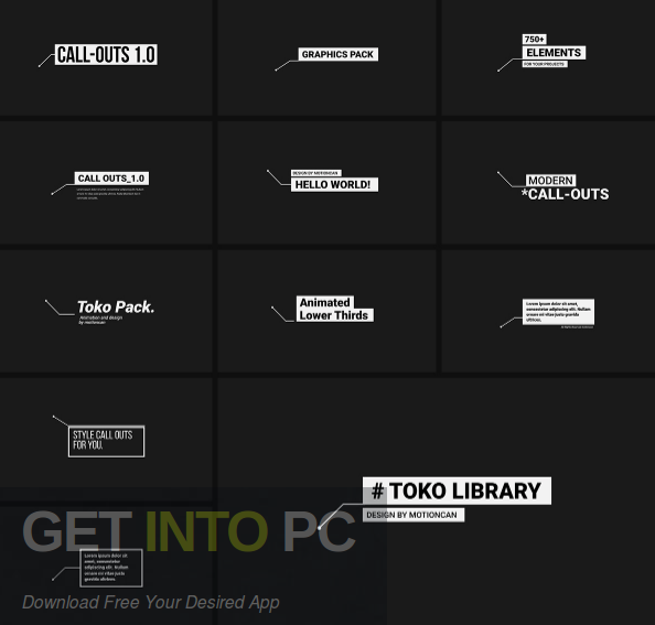 Video Hive Graphics Pack for After Effects Direct Link Download GetintoPC