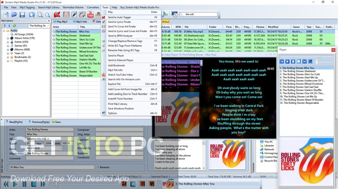 Zortam Mp3 Media Studio Pro 2023 Direct Link Download GetintoPC