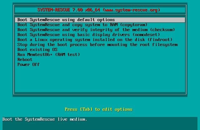 SystemRescue Software